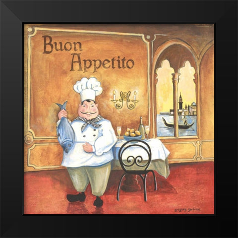 Chef II Black Modern Wood Framed Art Print by Gorham, Gregory