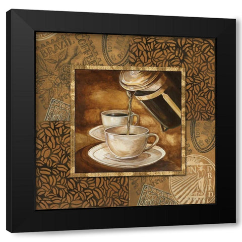 Coffee III Black Modern Wood Framed Art Print with Double Matting by Gorham, Gregory