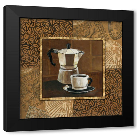 Coffee IV Black Modern Wood Framed Art Print with Double Matting by Gorham, Gregory