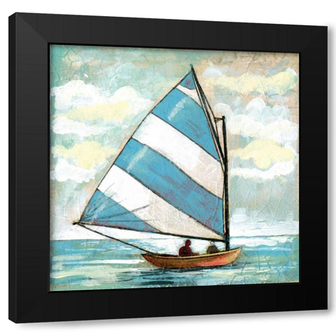 Sailboats I Black Modern Wood Framed Art Print by Gorham, Gregory