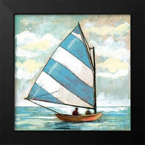 Sailboats I Black Modern Wood Framed Art Print by Gorham, Gregory