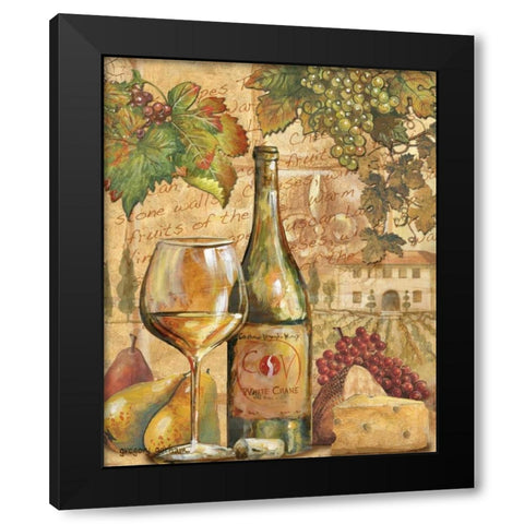 Wine Collage II Black Modern Wood Framed Art Print by Gorham, Gregory