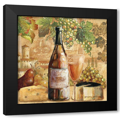Abruzzi Splendor Black Modern Wood Framed Art Print by Gorham, Gregory