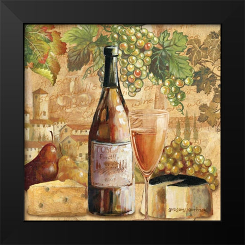 Abruzzi Splendor Black Modern Wood Framed Art Print by Gorham, Gregory