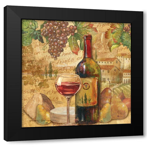 Chianti Abundance Black Modern Wood Framed Art Print by Gorham, Gregory