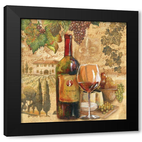 Tuscan Harvest Black Modern Wood Framed Art Print by Gorham, Gregory