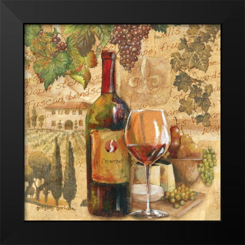 Tuscan Harvest Black Modern Wood Framed Art Print by Gorham, Gregory