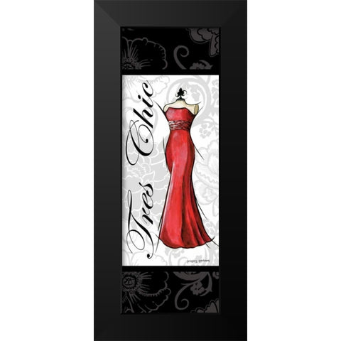 Tres Chic Black Modern Wood Framed Art Print by Gorham, Gregory