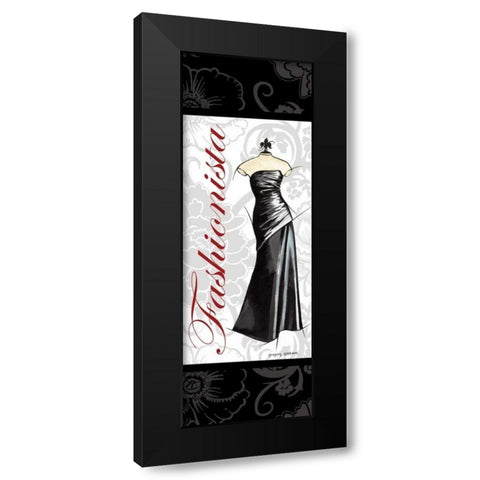 Fashionista Black Modern Wood Framed Art Print by Gorham, Gregory