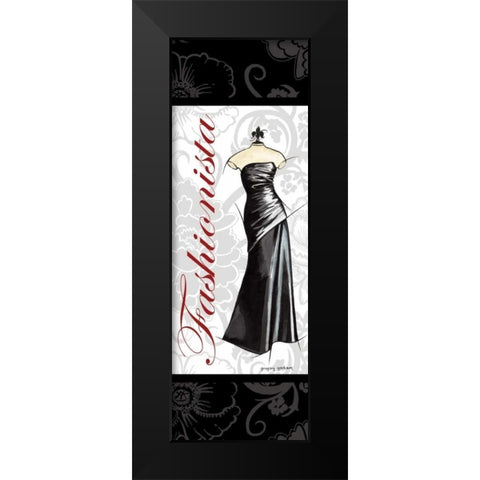 Fashionista Black Modern Wood Framed Art Print by Gorham, Gregory