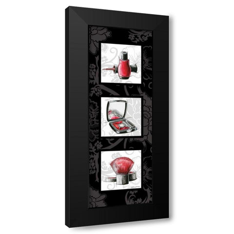 Fashion Trio I Black Modern Wood Framed Art Print with Double Matting by Gorham, Gregory