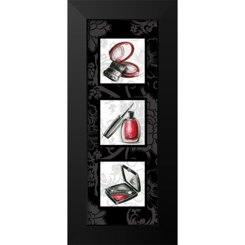 Fashion Trio II Black Modern Wood Framed Art Print by Gorham, Gregory
