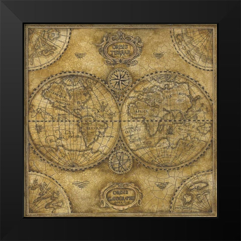 Orbis Torrae Black Modern Wood Framed Art Print by Gorham, Gregory