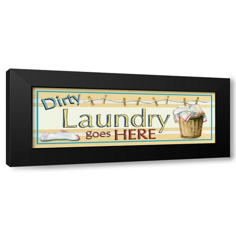 Dirty Laundry Black Modern Wood Framed Art Print by Gorham, Gregory