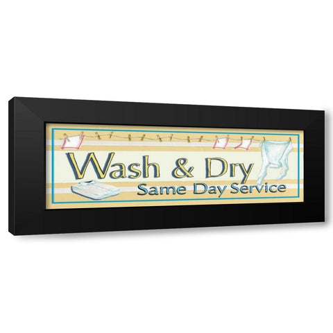 Wash and Dry Black Modern Wood Framed Art Print by Gorham, Gregory