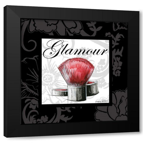 Makeup Bag I Black Modern Wood Framed Art Print by Gorham, Gregory