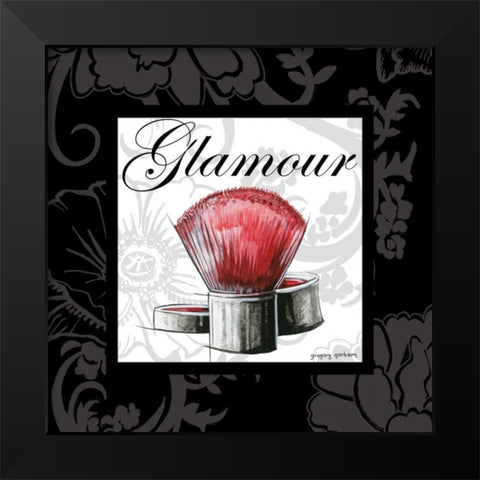 Makeup Bag I Black Modern Wood Framed Art Print by Gorham, Gregory