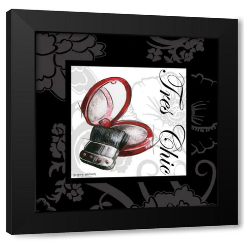 Makeup Bag II Black Modern Wood Framed Art Print by Gorham, Gregory