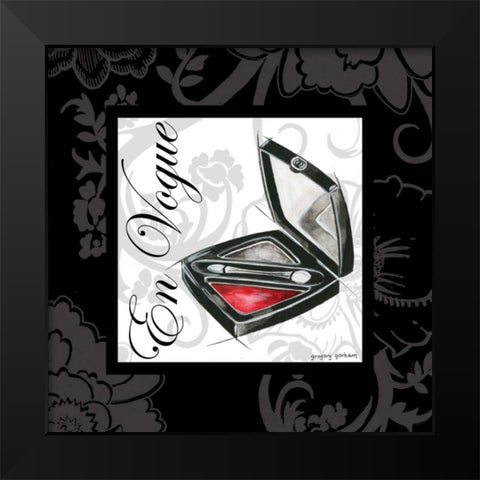 Makeup Bag III Black Modern Wood Framed Art Print by Gorham, Gregory