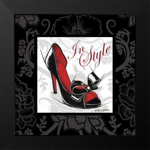In Style Black Modern Wood Framed Art Print by Gorham, Gregory