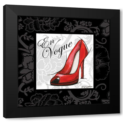 En Vogue Black Modern Wood Framed Art Print with Double Matting by Gorham, Gregory