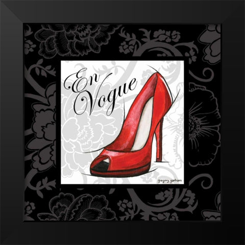 En Vogue Black Modern Wood Framed Art Print by Gorham, Gregory