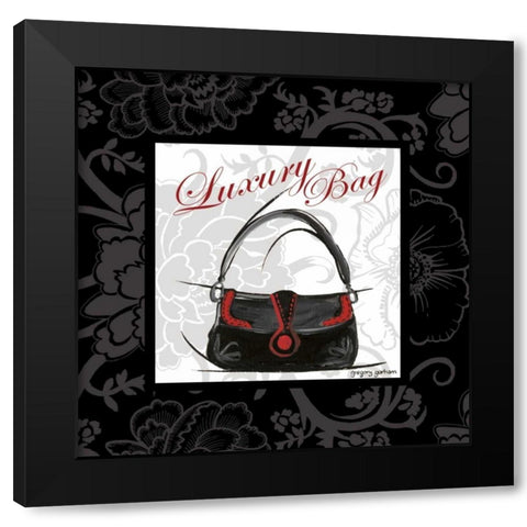 Luxury Bag Black Modern Wood Framed Art Print by Gorham, Gregory