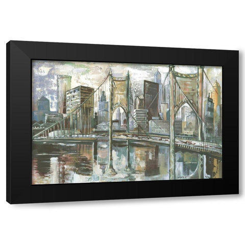 Cityscape I Black Modern Wood Framed Art Print with Double Matting by Gorham, Gregory