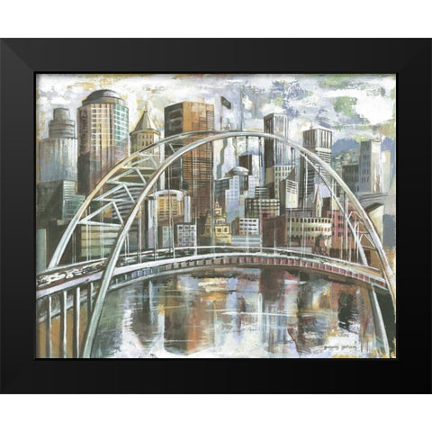 Cityscape II Black Modern Wood Framed Art Print by Gorham, Gregory