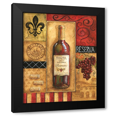 Reserva Tenuta Black Modern Wood Framed Art Print by Gorham, Gregory