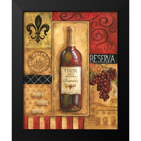 Reserva Tenuta Black Modern Wood Framed Art Print by Gorham, Gregory