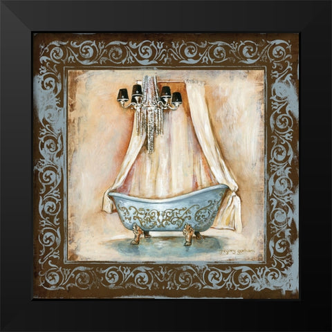 Elegant Bath III Black Modern Wood Framed Art Print by Gorham, Gregory