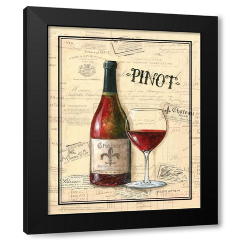 Chateau Fleur de Lis Black Modern Wood Framed Art Print by Gorham, Gregory