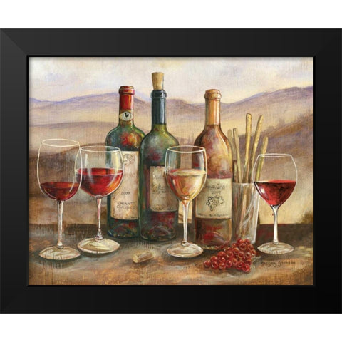 Tuscan Banquet Black Modern Wood Framed Art Print by Gorham, Gregory