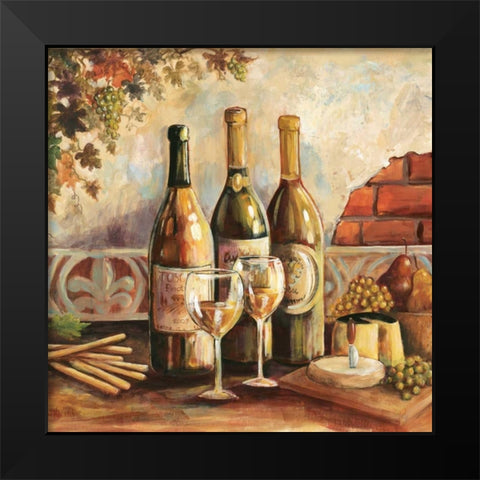 Bountiful Wine Sq I Black Modern Wood Framed Art Print by Gorham, Gregory