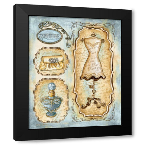 Paris Boutique II Black Modern Wood Framed Art Print with Double Matting by Gorham, Gregory