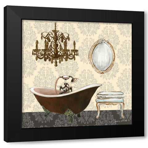French Bath Motif II Black Modern Wood Framed Art Print by Gorham, Gregory