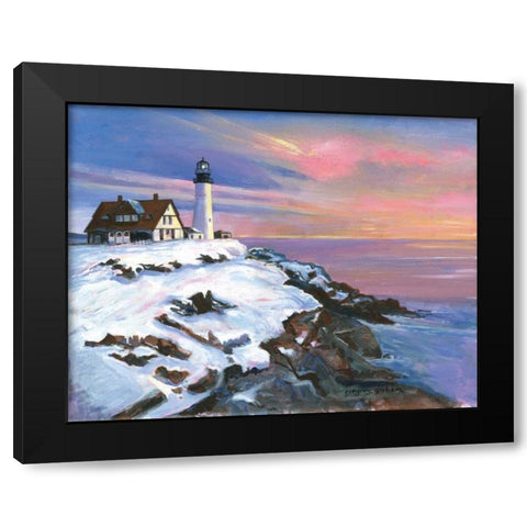 Winters Light Black Modern Wood Framed Art Print by Gorham, Gregory