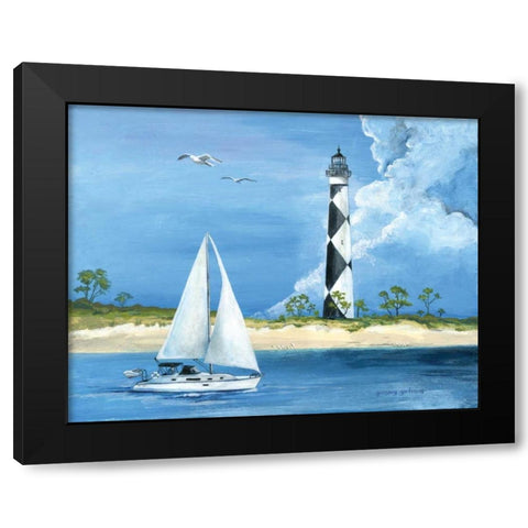 Cape Lookout Black Modern Wood Framed Art Print by Gorham, Gregory