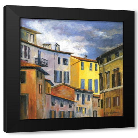 Italian Scene I Black Modern Wood Framed Art Print with Double Matting by Gorham, Gregory