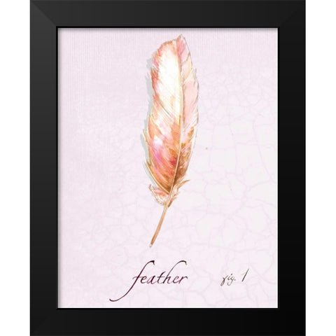 Feather Dance Black Modern Wood Framed Art Print by Gorham, Gregory