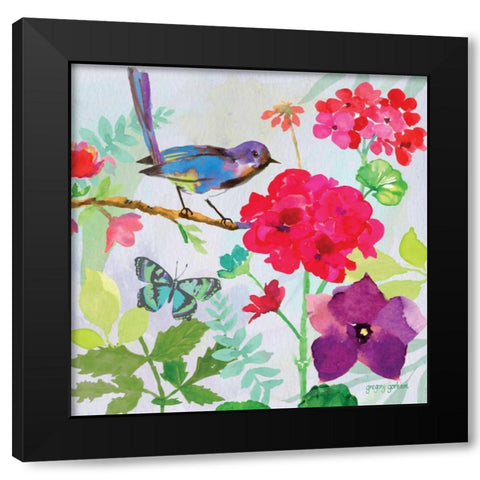 Garden Sanctuary I Black Modern Wood Framed Art Print with Double Matting by Gorham, Gregory