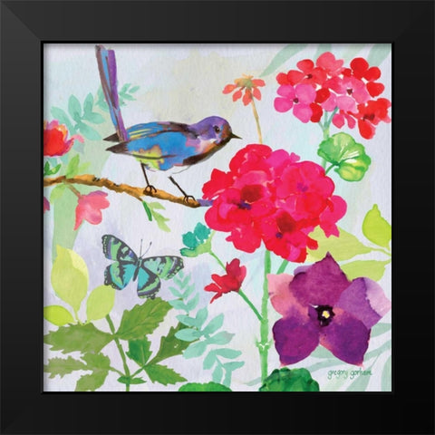 Garden Sanctuary I Black Modern Wood Framed Art Print by Gorham, Gregory