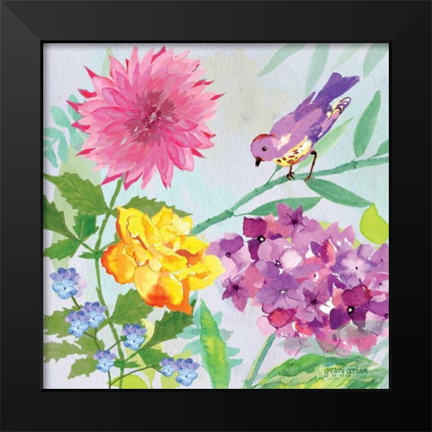 Garden Sanctuary II Black Modern Wood Framed Art Print by Gorham, Gregory
