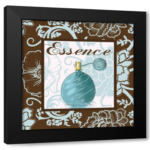 Fashion Blue Essence Black Modern Wood Framed Art Print by Gorham, Gregory