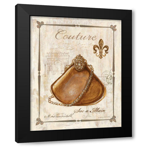 Keys to Paris Couture Black Modern Wood Framed Art Print with Double Matting by Gorham, Gregory