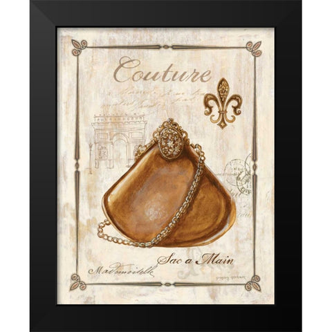 Keys to Paris Couture Black Modern Wood Framed Art Print by Gorham, Gregory