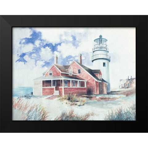 Cape Cod Light House Black Modern Wood Framed Art Print by Gorham, Gregory