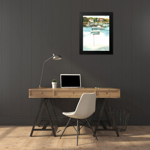 Wychmere Harbor Black Modern Wood Framed Art Print by Gorham, Gregory