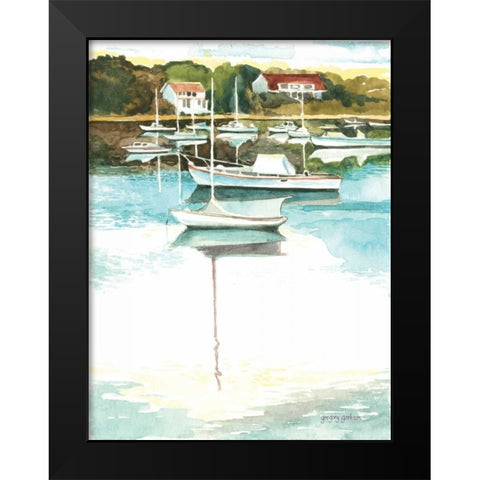 Wychmere Harbor Black Modern Wood Framed Art Print by Gorham, Gregory